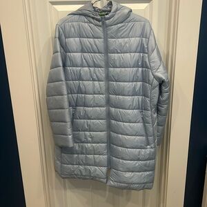 GAP maternity puffer coat - ice blue